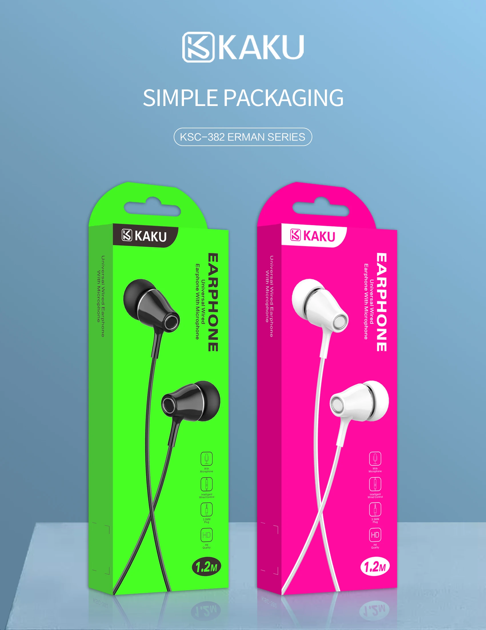 China supplier promotional The Cheapest gift plastic mobile headphones earphone Music Earphone with micro - ANKUX.COM