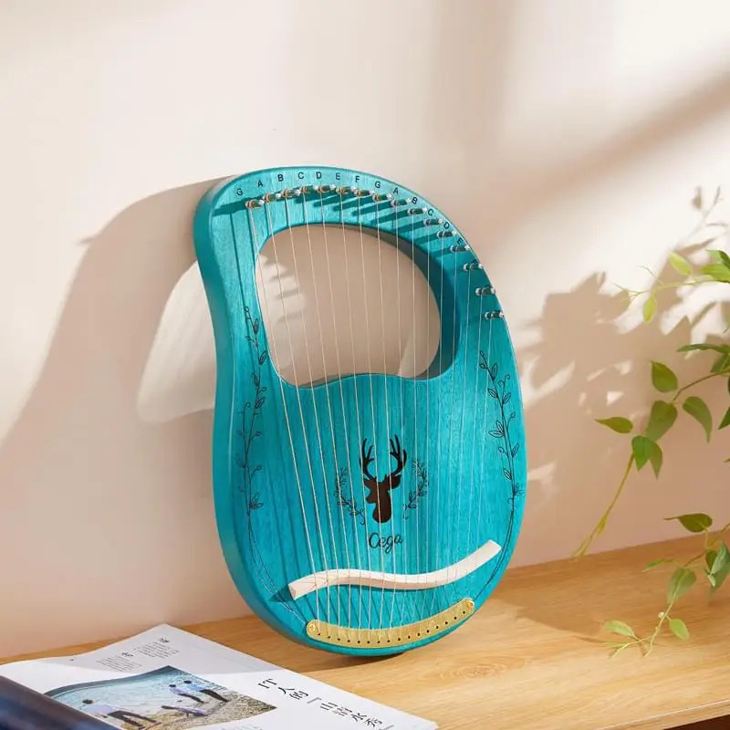 

newest arrival lyre harp 16 strings musical instrument for beginner, Wood