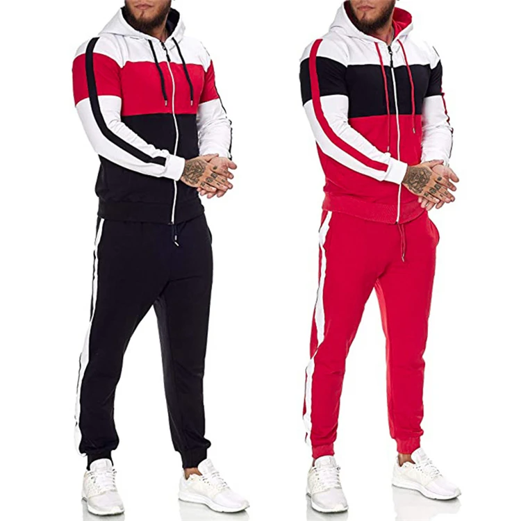 

2021 new fashion suits set for men Wholesale unisex men tracksuit set high quality tracksuits jogging wears sweatsuit set men