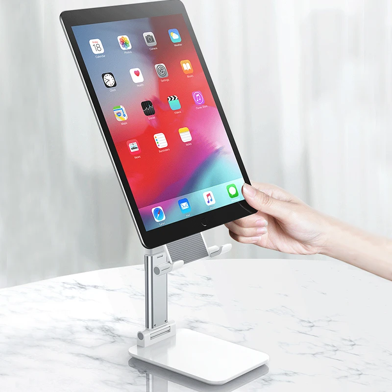 

Topjoy Adjustable Cell Phone Desk Stand Aluminum Alloy Heavy Duty Mobile Tablet PC Holder for Countertops