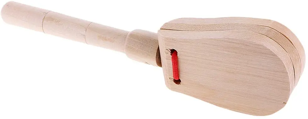 gelsonlab hs-g8 wooden long handled castanet,clapper, clacker
