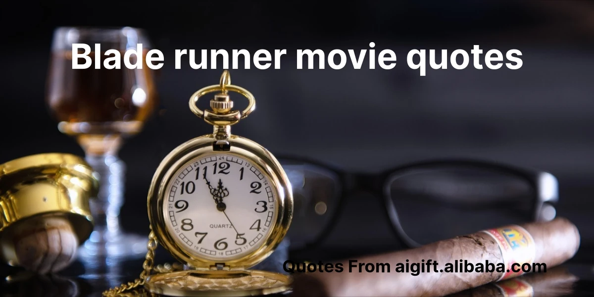 blade runner movie quotes