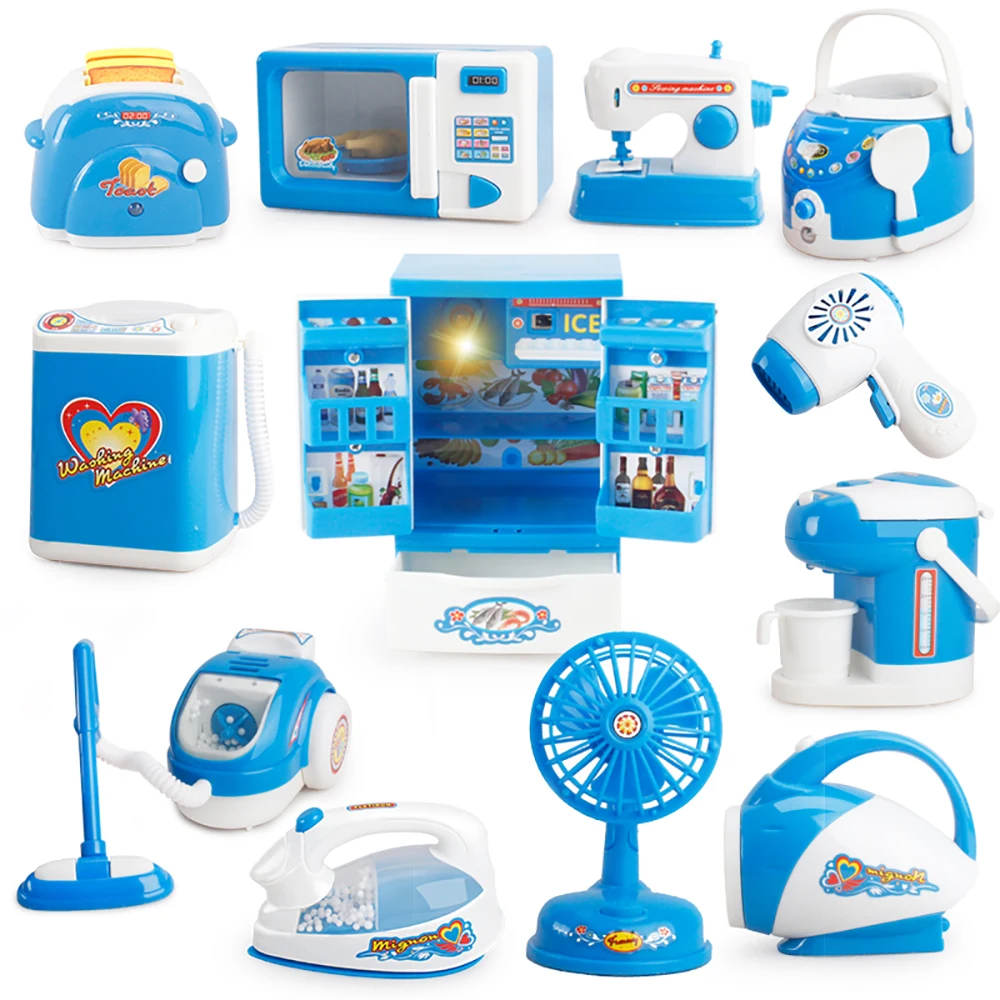 
Blue Home Appliances Play House Educational Pretend Kitchen Toys 3521-1-3521-17 
