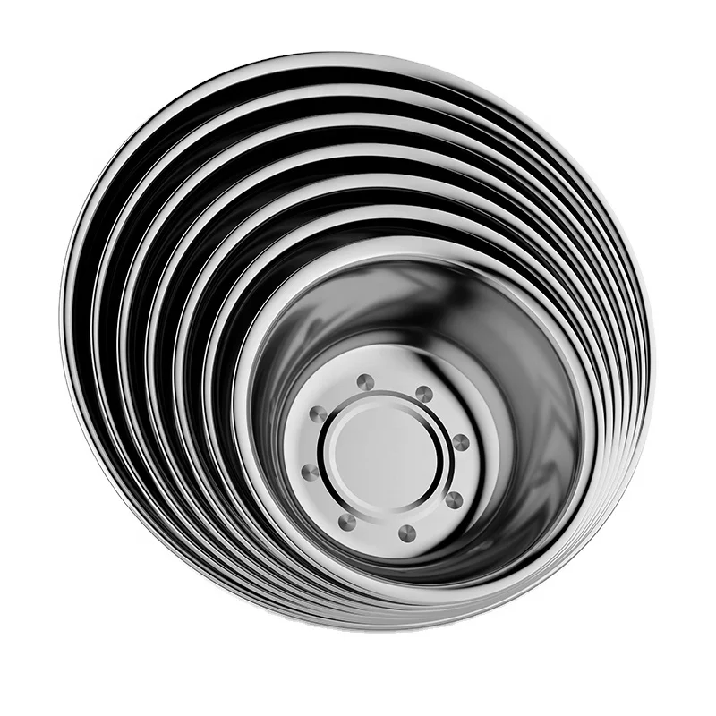 

RONGYE Wholesale stainless steel mixing bowl set thick salad bowls for kitchen