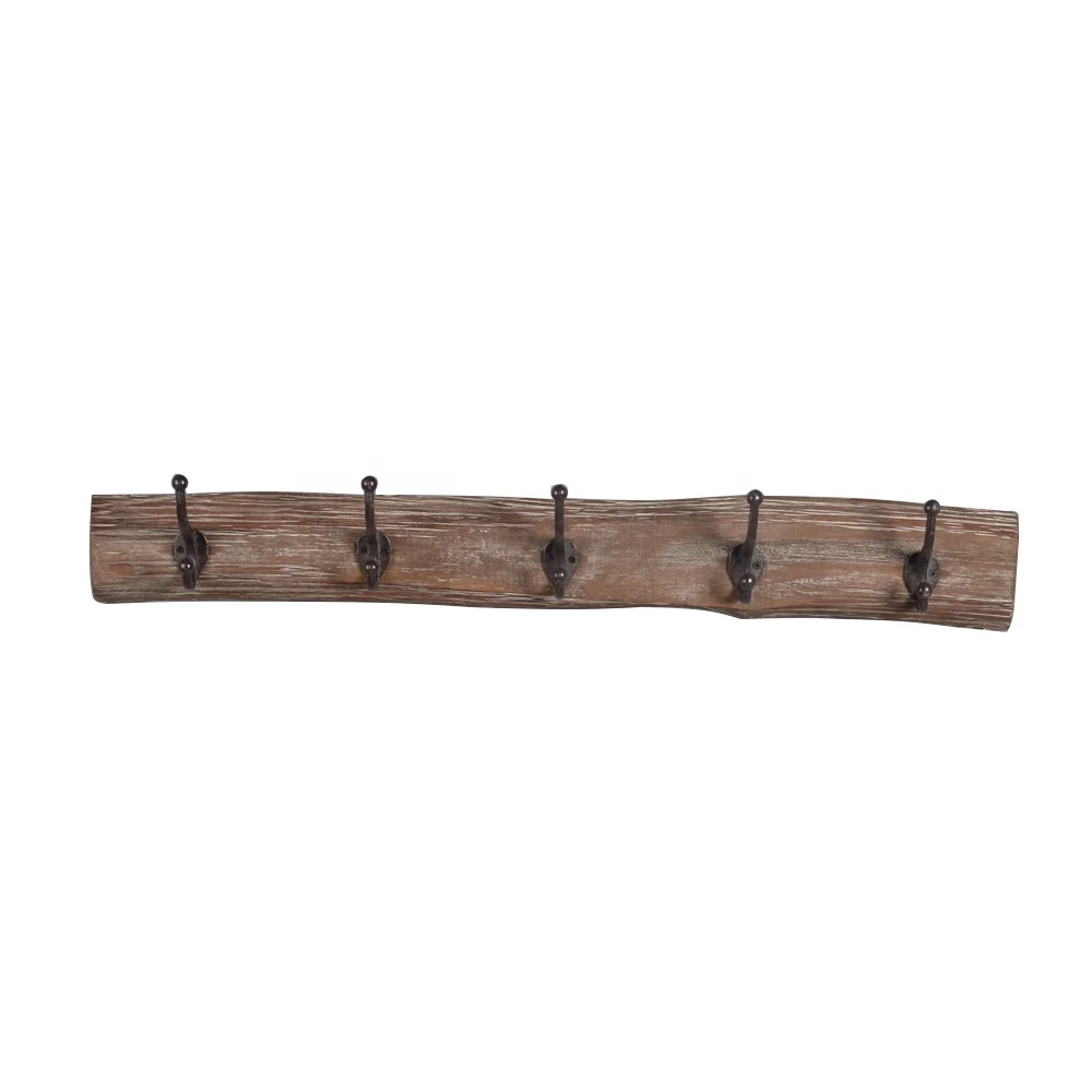 

Mayco Vintage Wooden Wall Hanging Hooks Rack for Coats