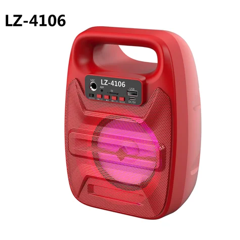 

LZ-4106 Audio Music Mini Portable5w Karaoke Blutooth Speaker With Mic TF Usb Fm Radio