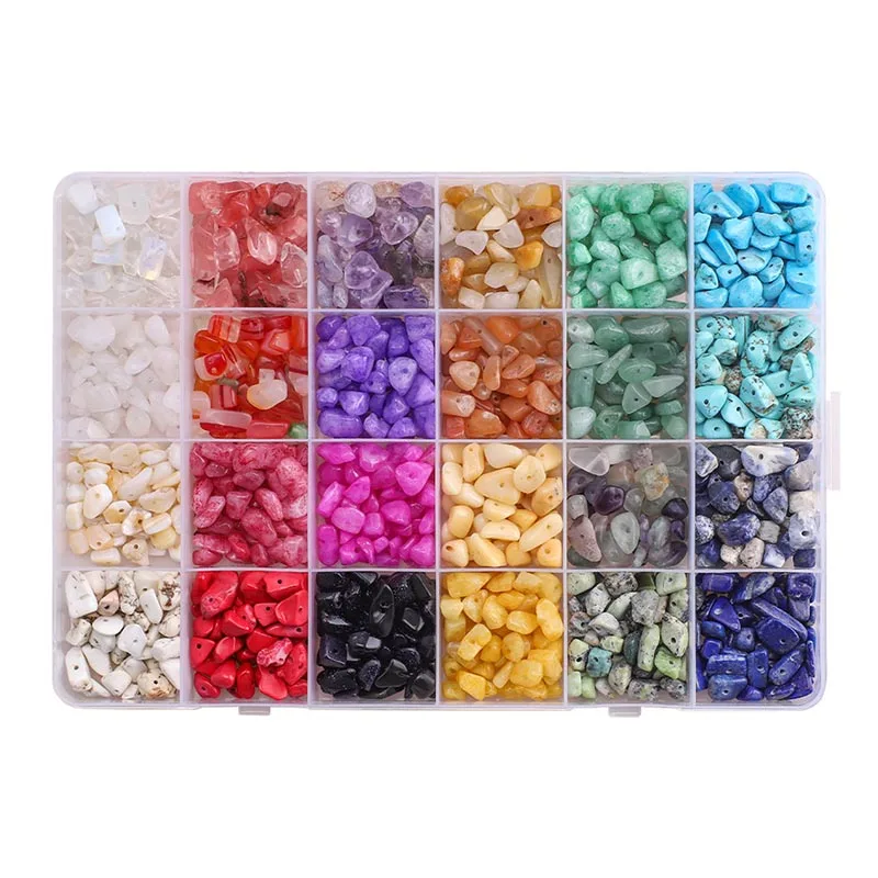 

XuQian Wholesale Jewelry Making Tools Gemstones Kit Jewelry Finding Set Crystal Chip Beads