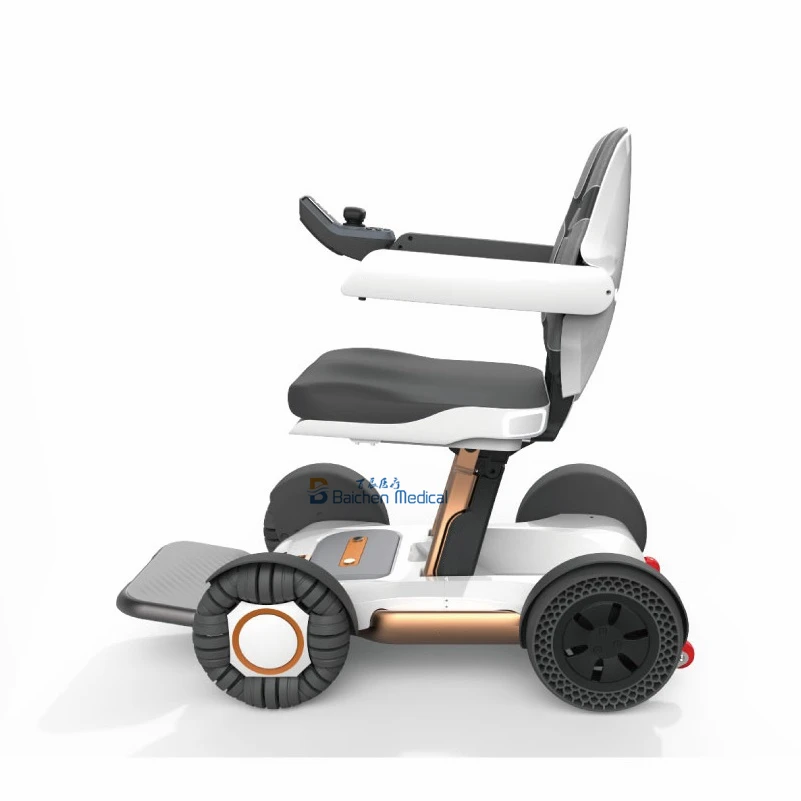 

High Technology OEM ODM Lightweight Folding Intelligent Smart Four Wheel Electric Wheelchair Scooters