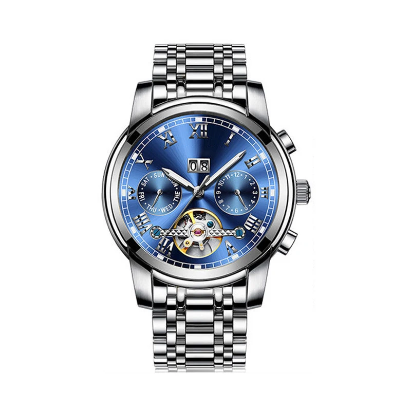 

Timepieces brand your own blue brand watches men mesh hand watches simple man watch