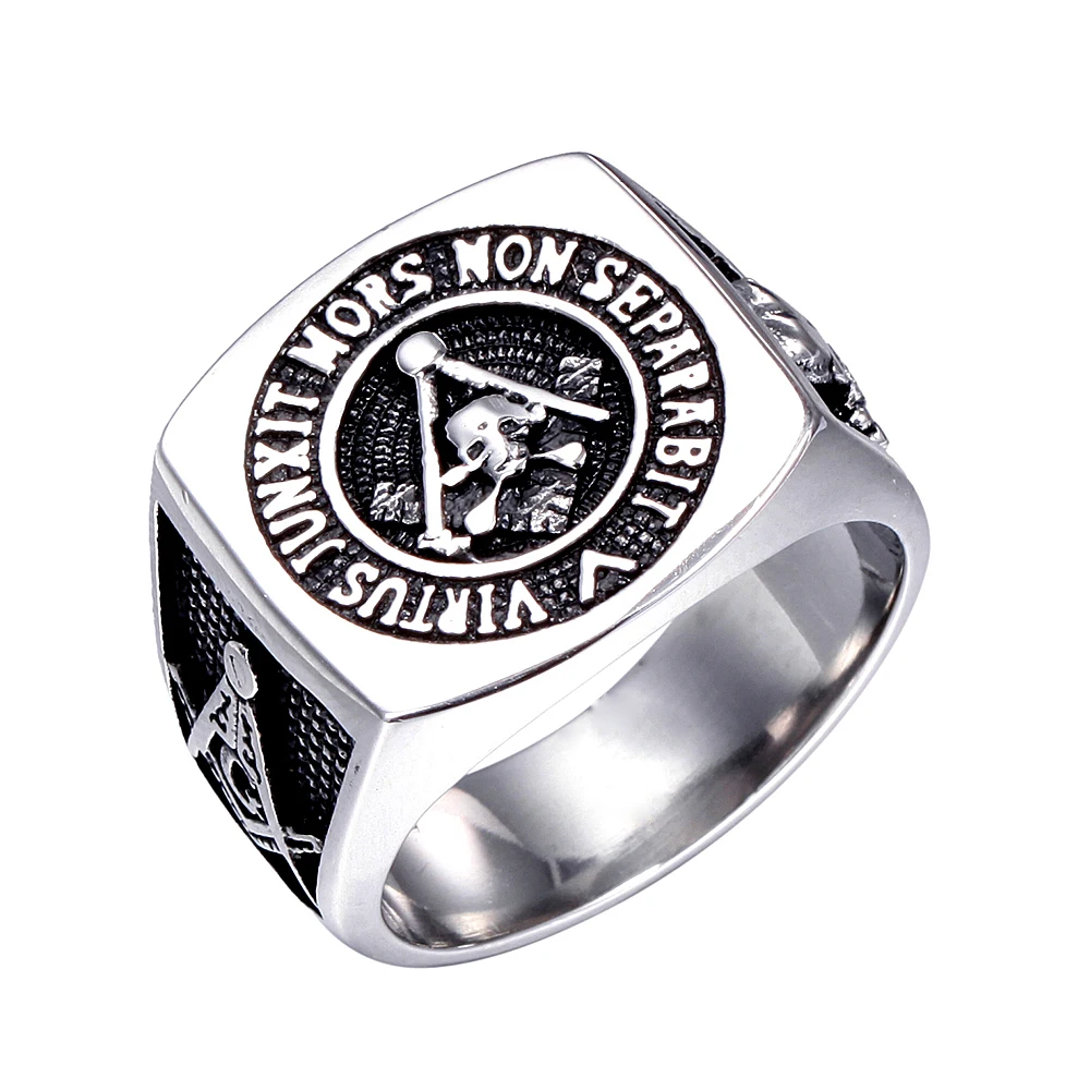 

Stainless Steel Free And Accepted Masons Men Ring