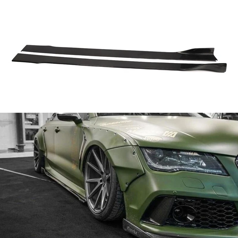 

215M 84.6'' inches Carbon Fiber Universal Side Skirt for Audi SLINE Audi A6 S6 A7 S7 RS7 2011up