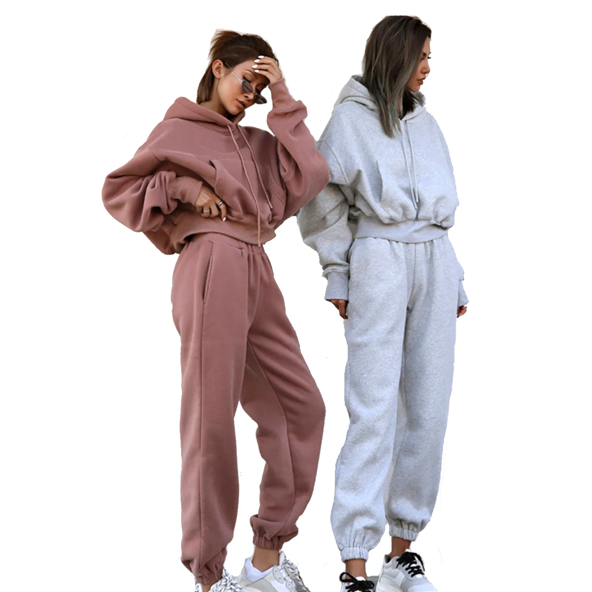 

Various Good Quality Women Two Piece Set plus size Jogger Set Fashion women two piece set, As show