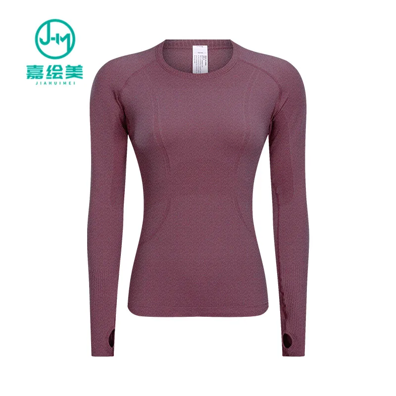 

JHM D19083 Custom Women Athletic Wear Gym T Shirt Special Design Fitness Workout Sports Shirt Dry Fit Long Sleeve Sports Wear