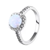 Guangzhou jewelry Wholesale 925 Silver ring turquoise ruby opal ring fashion rings for women