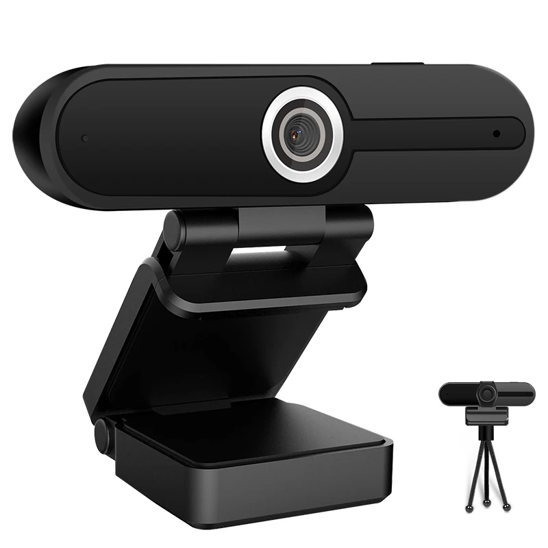 

Webcams Full HD 1080P Webcam Built-in Microphone USB 2.0 Web Camera PC Webcamera with Free Tripod and Privacy Cover