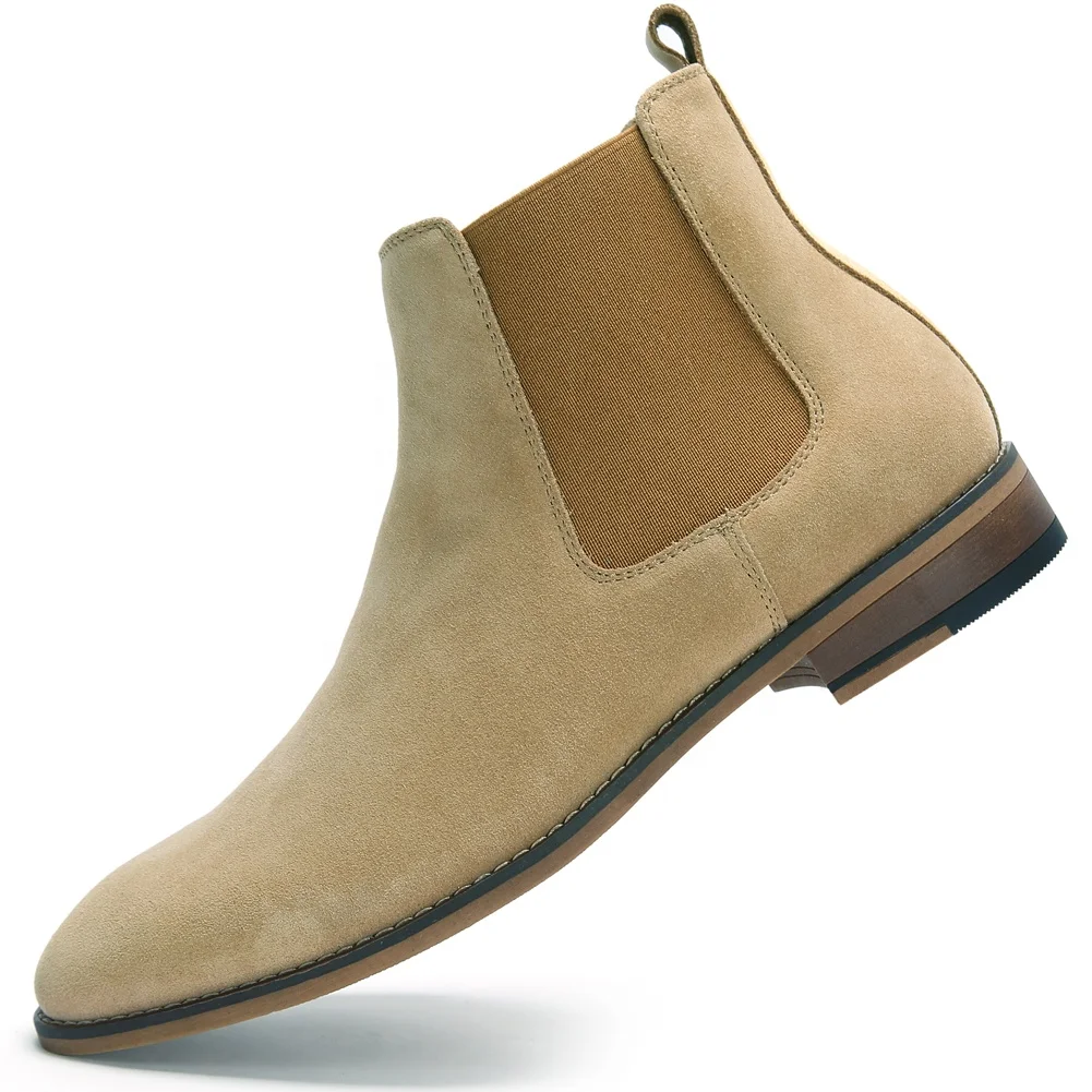 

2021 Cheap Sale High Quality Customized cow suede men safty boots work shoes, Grey khaki