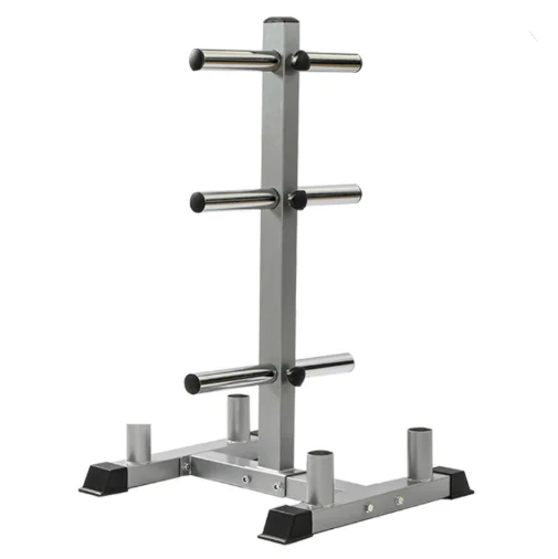 

Weight Plates Storage Rack Gym Equipment Barbell Rack, Black