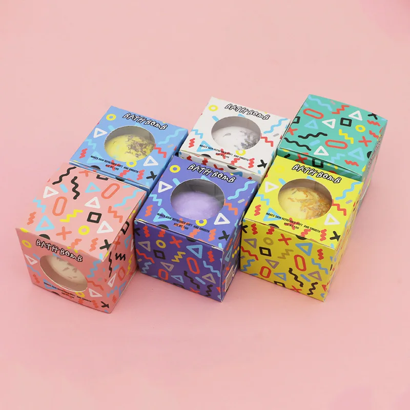 

OEM Organic Natural Bath Bombs With Colorful Box, Different colors