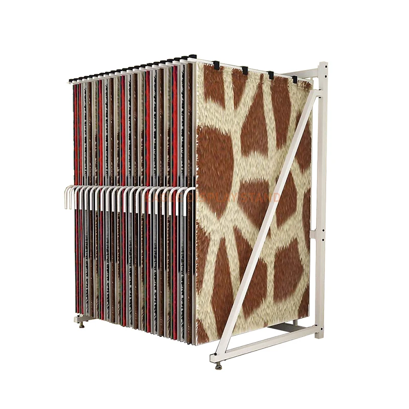 Free Standing Hanger Carpet Rug Rack Large Area Display Stand For Sale