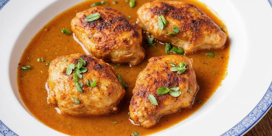 Chicken Primaver served with fresh herbs and lemon zest