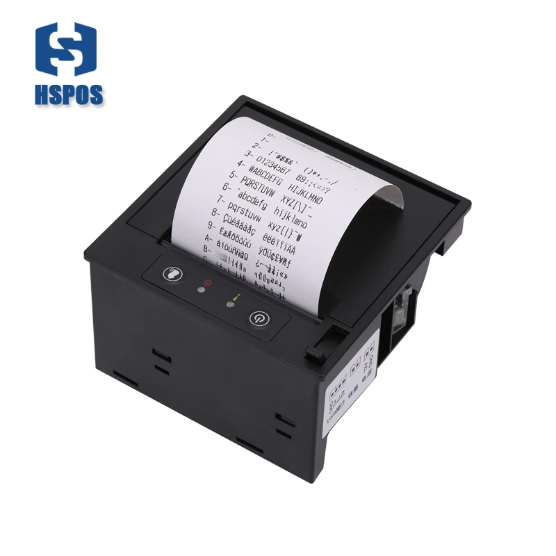 

HS-589C thermal printer 58mm Support usb+Parallel Cash Drawer port embedded to any kinds of instruments and meters, Black/white