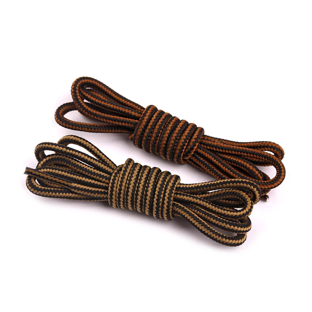 Round Outdoor Hiking Shoelaces Dots Twotone Shoe Laces For Climbing Shoes Shoelaces For Boots