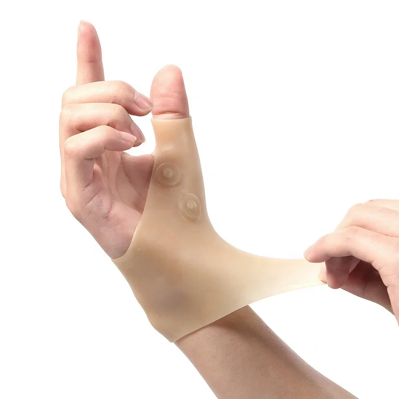 

Thumb Support Braces Therapy Wrist Hand Thumb Gloves Waterproof Elastic Silicone Gel Wrist Support Brace, Skin