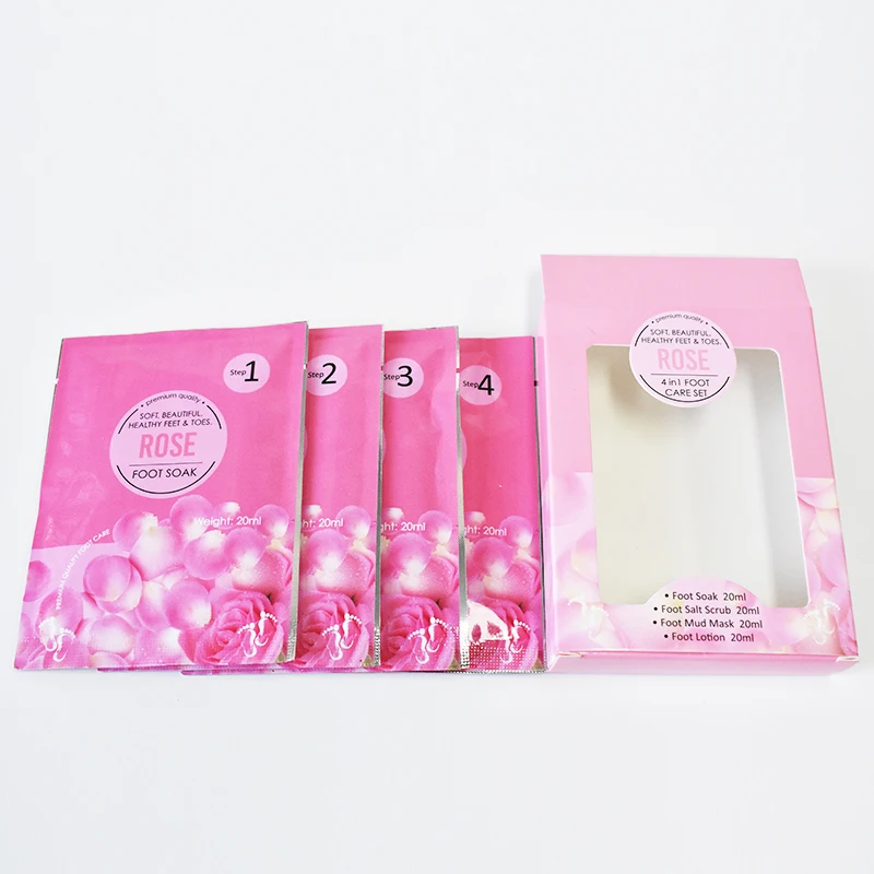 

Ripe Rose Romantic Turn Crystal Mud Sea Salt Mud Mask Foot Cream Luxurious Foot Care Set Box Available in seconds