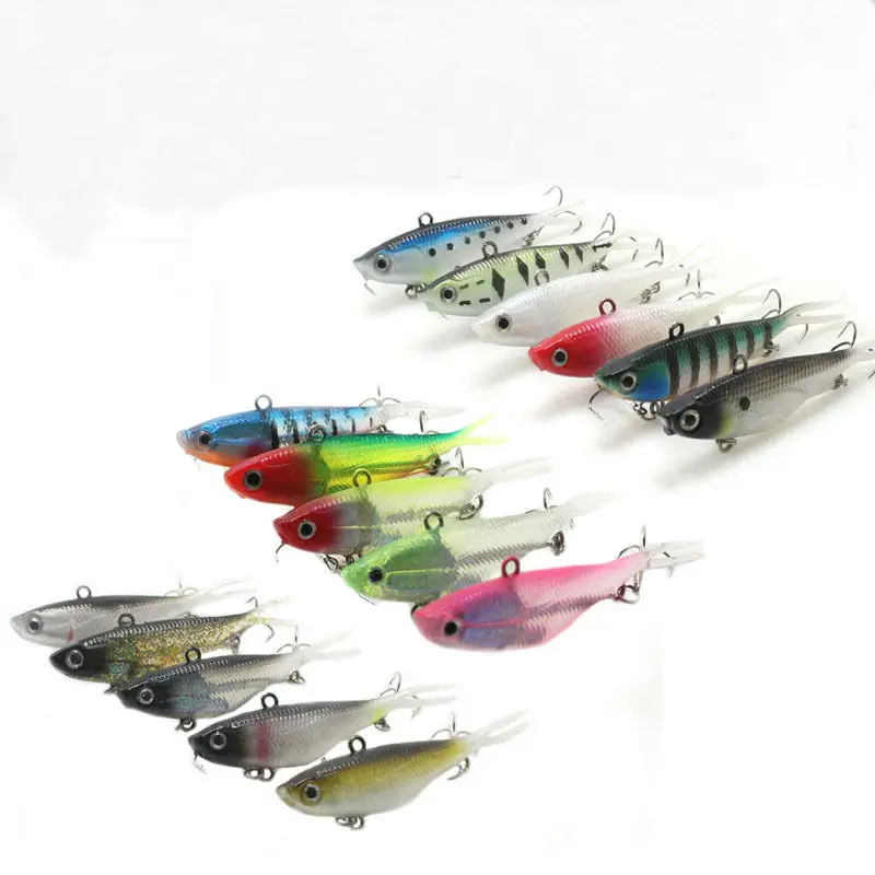 

2020 9.5cm/21g Amazon Hot Sell Split Tail 95mm Soft jig jigging Lure Red lead Head PVC Plastic Soft Vibe Lure