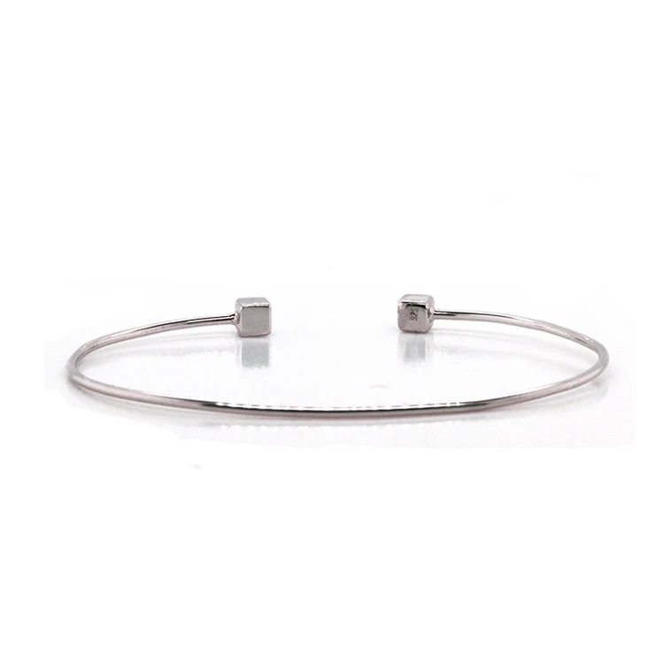 

Rose Gold Rhodium Plated Charm Bracelets 925 Sterling Silver Jewelry Bangles