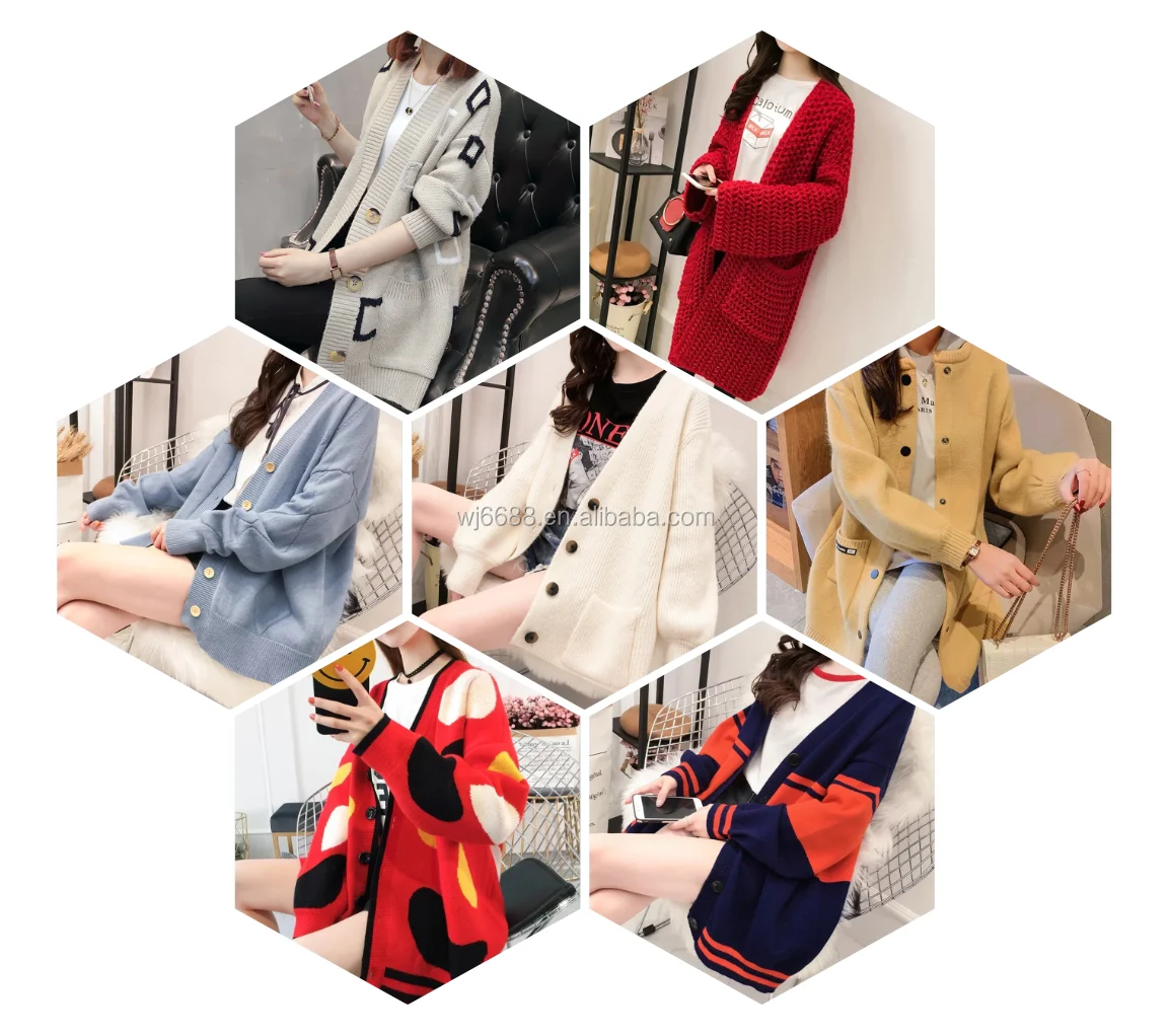 

Ladies' Fashion Factory Wholesale Autumn Fashion Ladies' Fashion Cardigan Sweaters