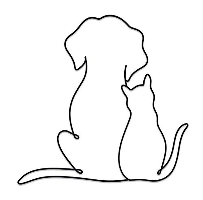 

Metal Dog Wall Decor | Dog Wall Art Metal Wall Decor TY2409, Black