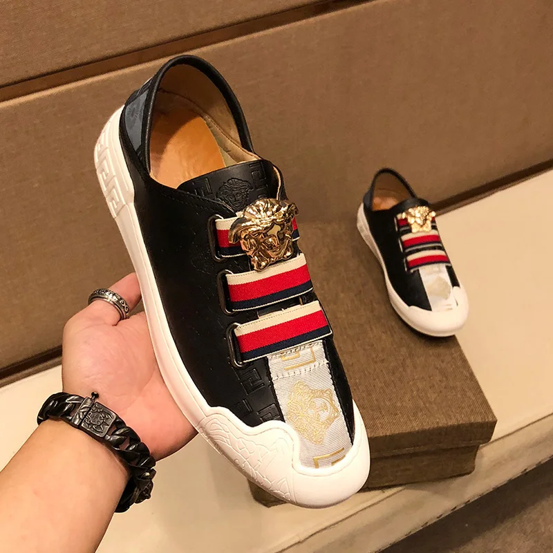 

Men Shoes Casual Luxury Brand Men Loafers Moccasins Breathable Slip on Male Driving Shoes Brown, White,black