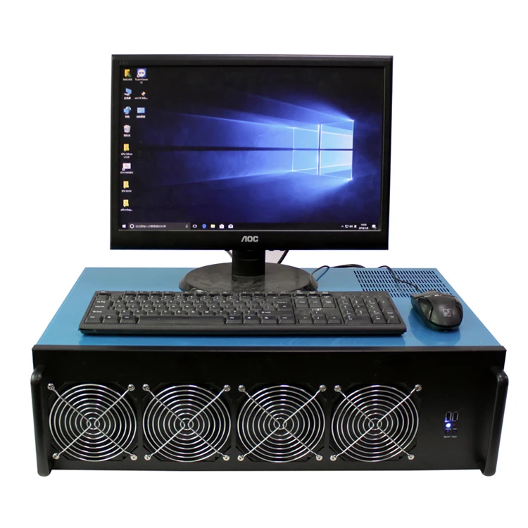 

In stock barebone high rate garph card 8GPU 4U612 case lowest price for sale, Silver