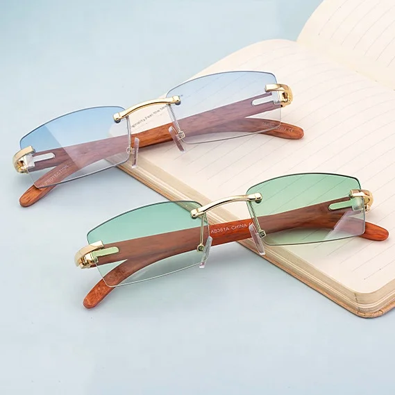 

Manufacturer Square Famous Brand Luxury Rimless Frames Optical Glasses For Men, Rimless Glasses Frame/, Custom colors