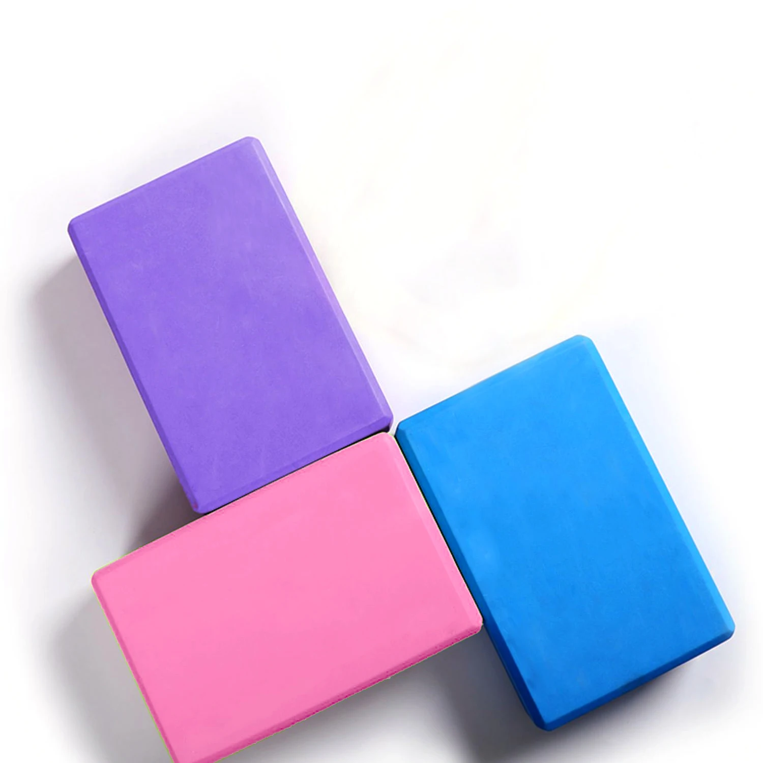 

EVA Gym Blocks Foam Brick Training Exercise Fitness Set Tool, Blue, pink, purple