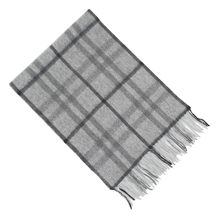 
India Nepal Pure Tartan Mongolian Luxury Mens Pashmina Scarves New Design Check Thick Winter 100% Cashmere Scarf for Men 