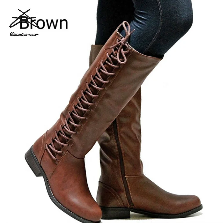 
RTS Top selling pu leather wholesale fashion shoes ladies women boots 