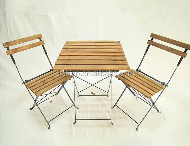 
Grand patio Steel and wood Patio Bistro Set Folding Outdoor Patio Furniture 