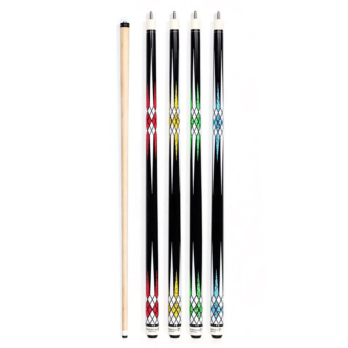 Wholesale Price Canadia Maple Shaft and Butt Billiard 1/2-pc Pool Cue with 13mm Tip on Sale