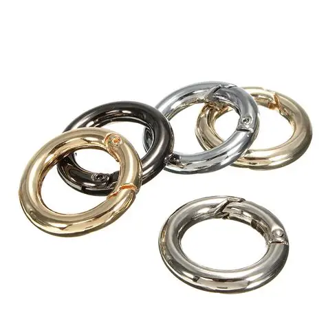 

Gate Round Ring Carabiner Snap Clip O Ring Zinc Alloy Customized Open Hook Spring Metal OEM Fasion SGS Sample Availble 200pcs