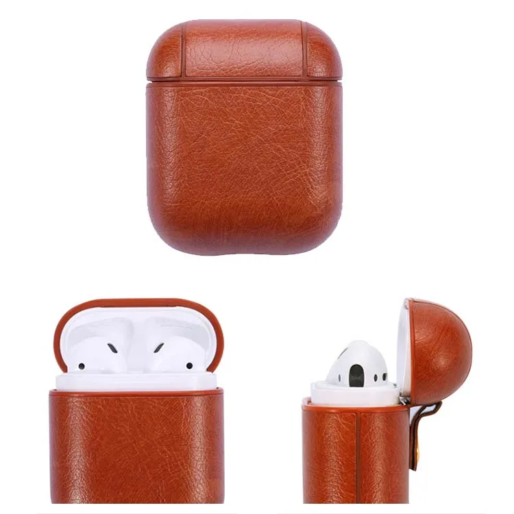 Deluxe Fashion Leather Protective Case For AirPods Charging Case, For Leather Airpod Case