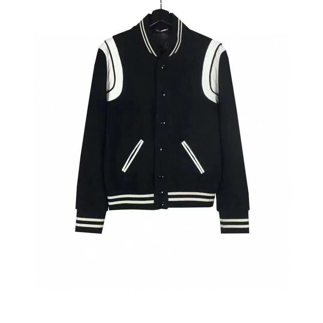 

Hot Selling Stylish Baseball Sport Plain Women Crop Black Letterman Varsity Jacket, Customized color