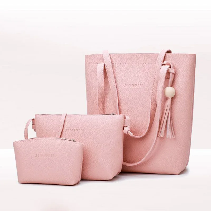 

Fashion 3 pcs in 1 set lady high quality handbag women bag sets PU handbags