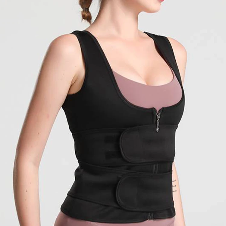 

Waist Trainer Breathable Sweat Vest Corset Adjustable Waist Cincher Slimming Body