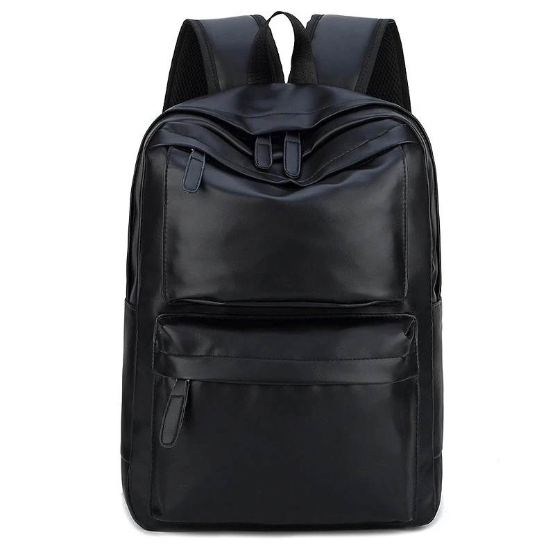 

SB047 Wholesale College School Unisex Fashion Backpack designer luxury Minimalist Mochila Custom Logo Men PU Leather Bag pack, 2 colors in stock,we can customized your color