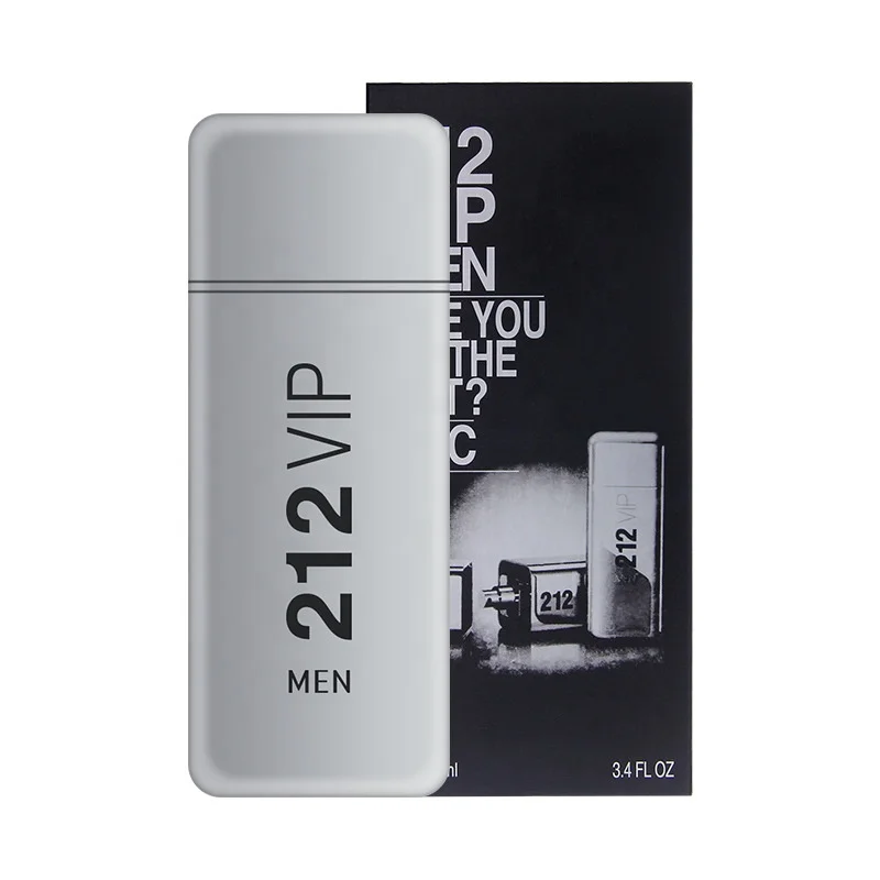 

Brand Perfume Herrera VIP 212 Men 100ml 3.4oz with brand logo Woody Oriental Long Lasting men perfume body spray Fast delivery