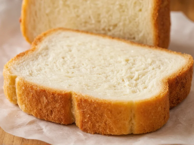 Thick sliced bread for Texas toast preparation