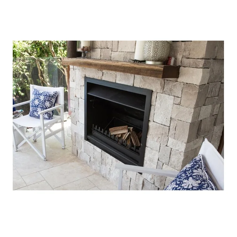 Natural Travertine Marble Fireplace Hearth Wall Tiles