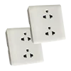 US/America 240V AC 16A 2gang 3hole socket/ six 6 hole 6pin 2g 3p 3s.k plug power traditional surface install wall socket outlet